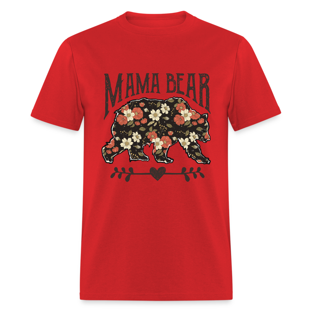 Mama Bear T-Shirt - red