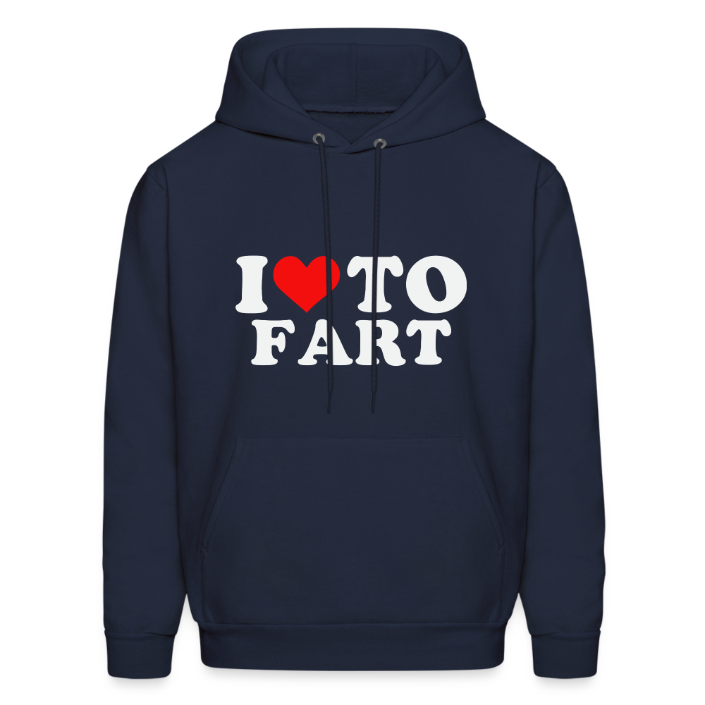 I Love To Fart Hoodie - navy