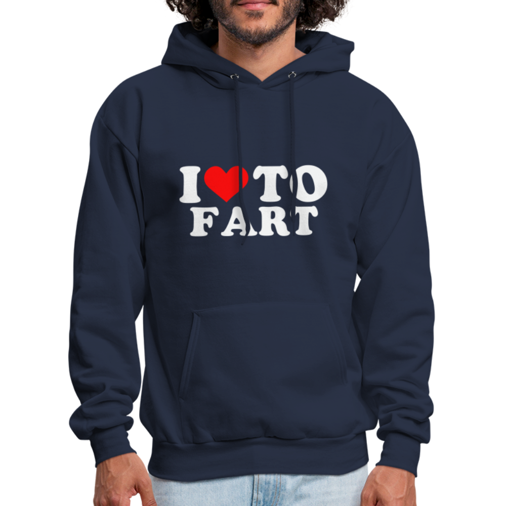 I Love To Fart Hoodie - navy