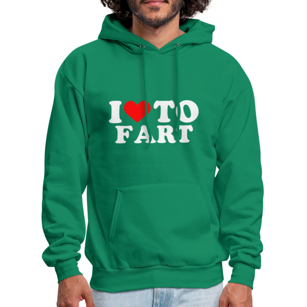 I Love To Fart Hoodie - kelly green