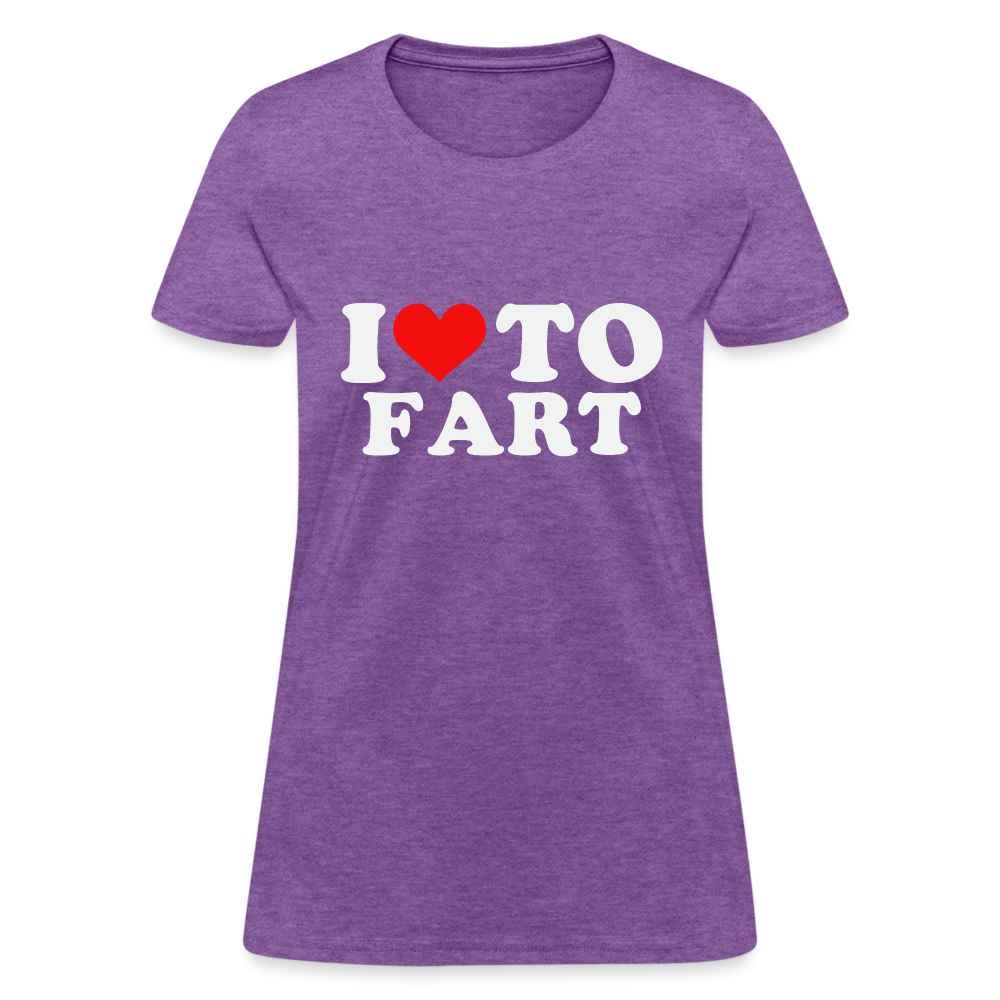 I Love To Fart Women's T-Shirt - purple heather