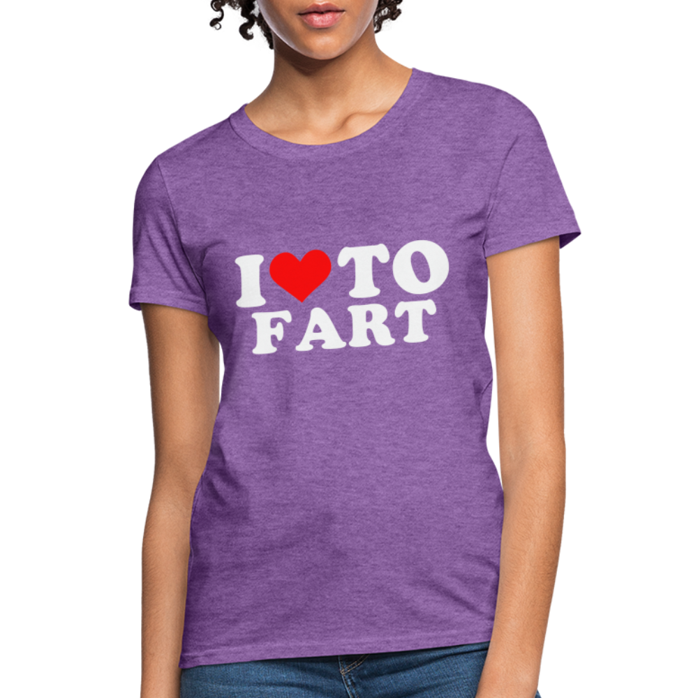 I Love To Fart Women's T-Shirt - purple heather