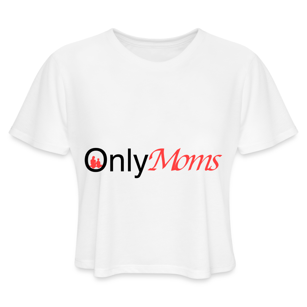 OnlyMoms - Cropped T-Shirt - white