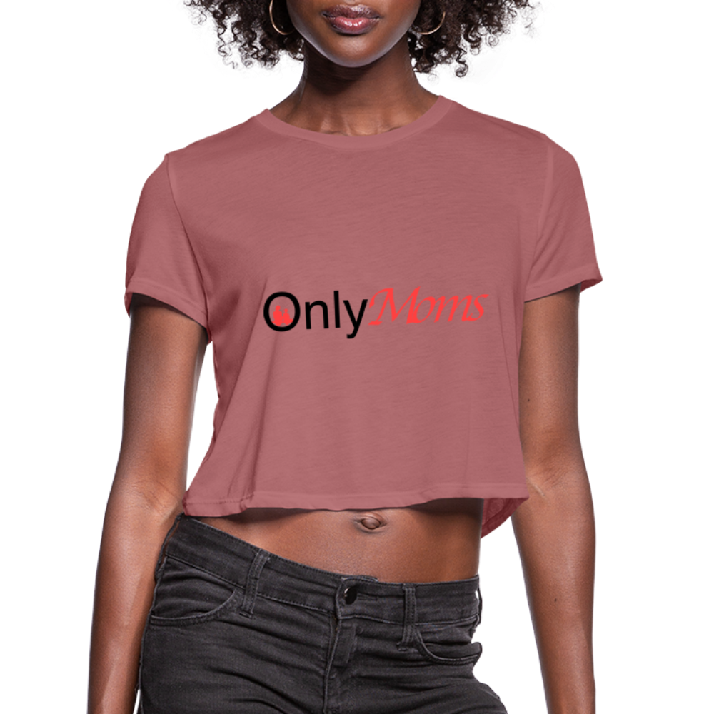 OnlyMoms - Cropped T-Shirt - mauve