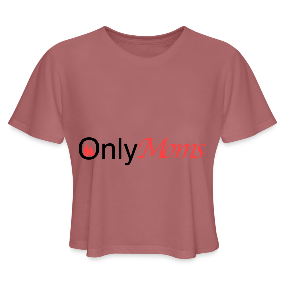 OnlyMoms - Cropped T-Shirt - mauve