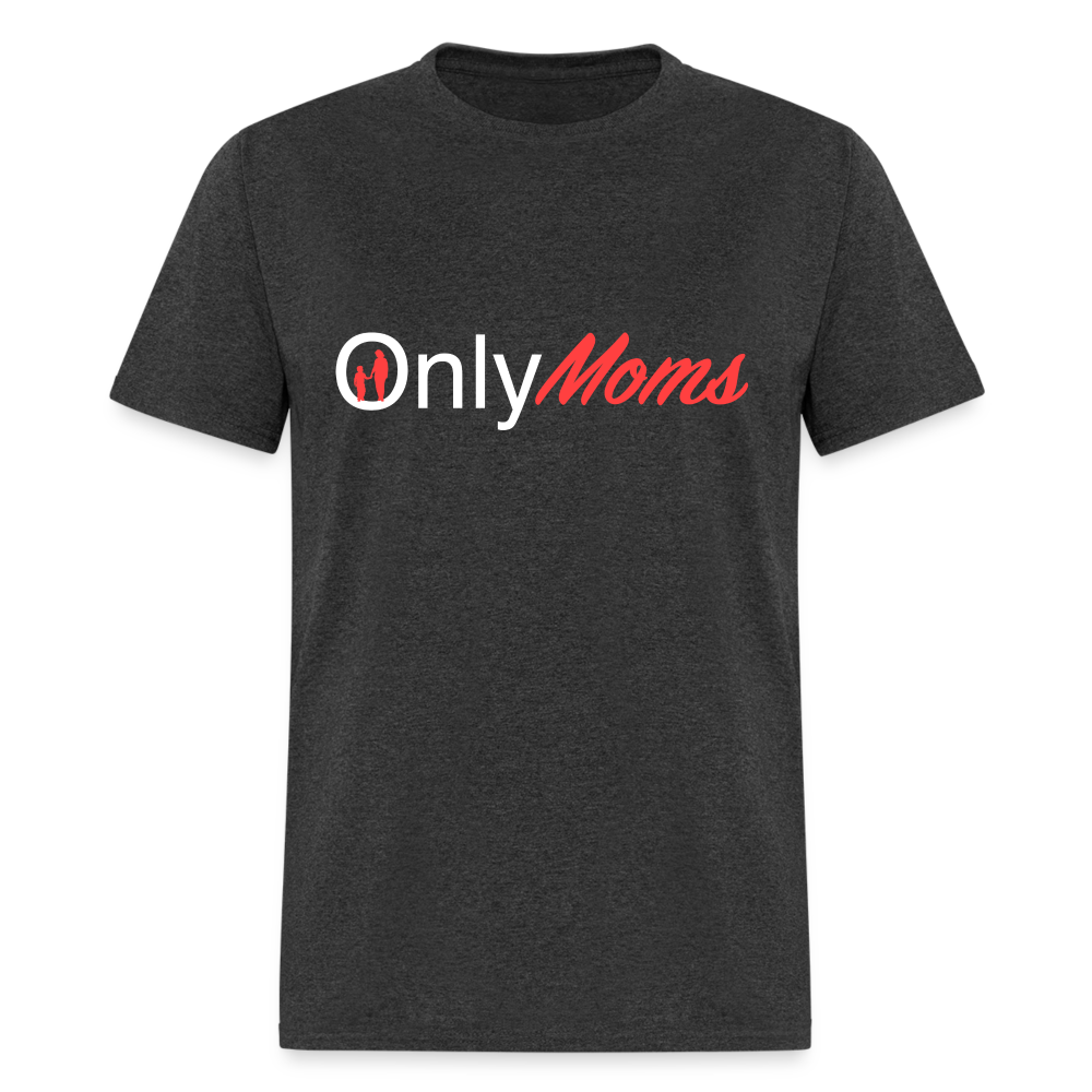 OnlyMoms - Classic T-Shirt (White & Pink) - heather black