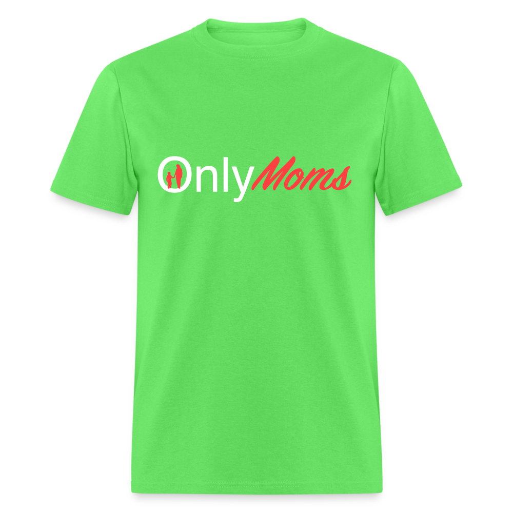 OnlyMoms - Classic T-Shirt (White & Pink) - kiwi