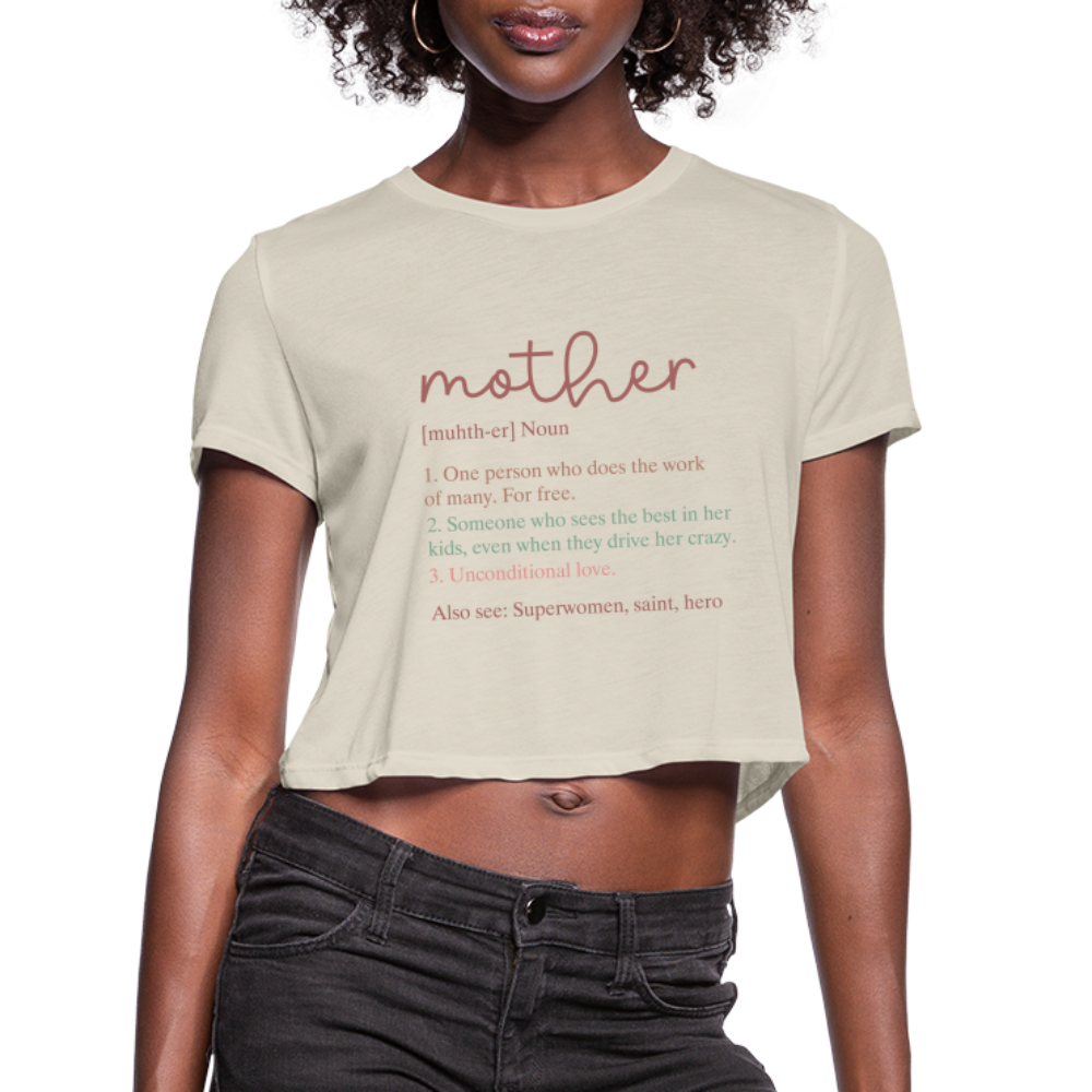 Definition of Mother Cropped T-Shirt - dust