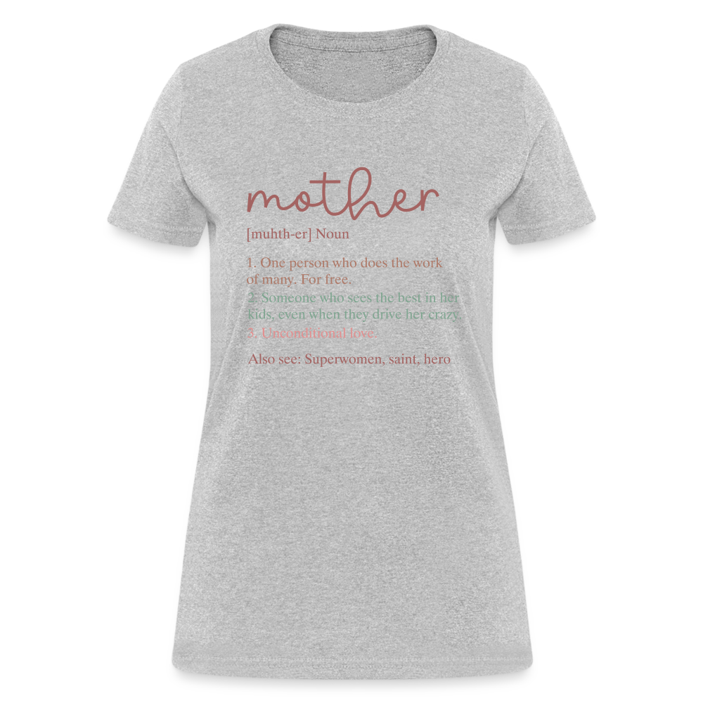 Definition of Mother Coutured T-Shirt - heather gray
