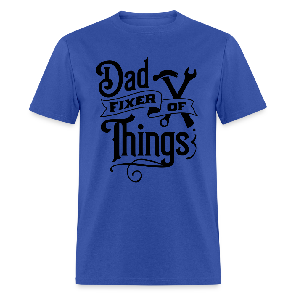 Dad Fixer of Things T-Shirt - royal blue