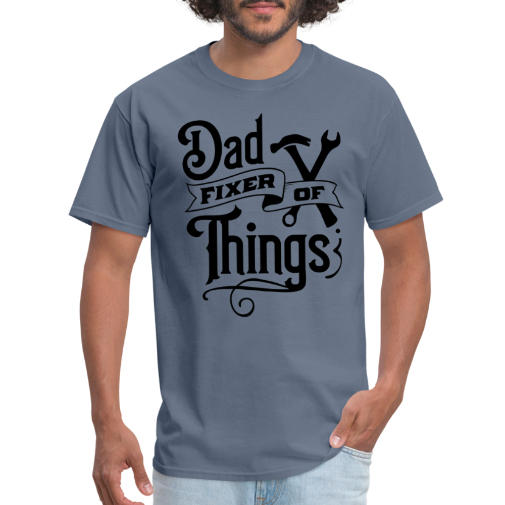 Dad Fixer of Things T-Shirt - denim