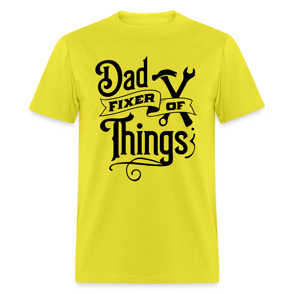 Dad Fixer of Things T-Shirt - yellow