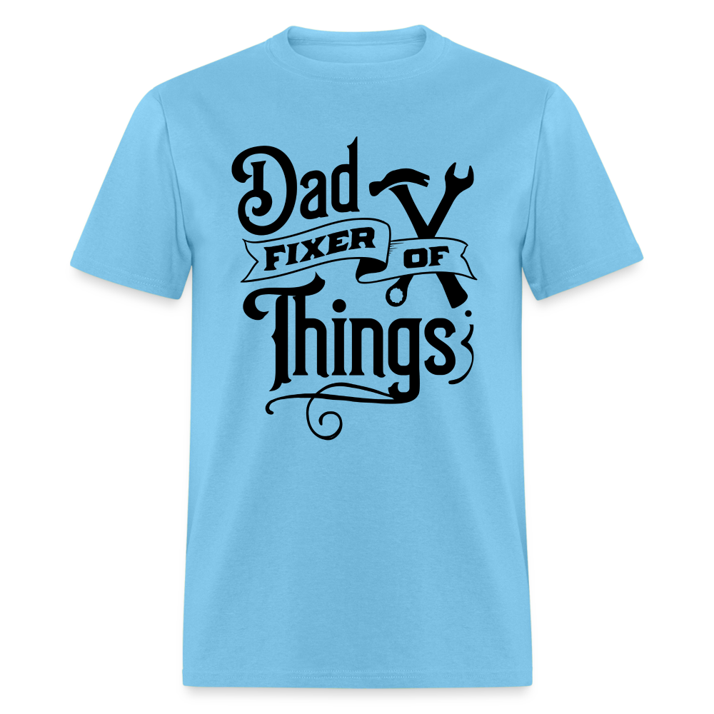 Dad Fixer of Things T-Shirt - aquatic blue