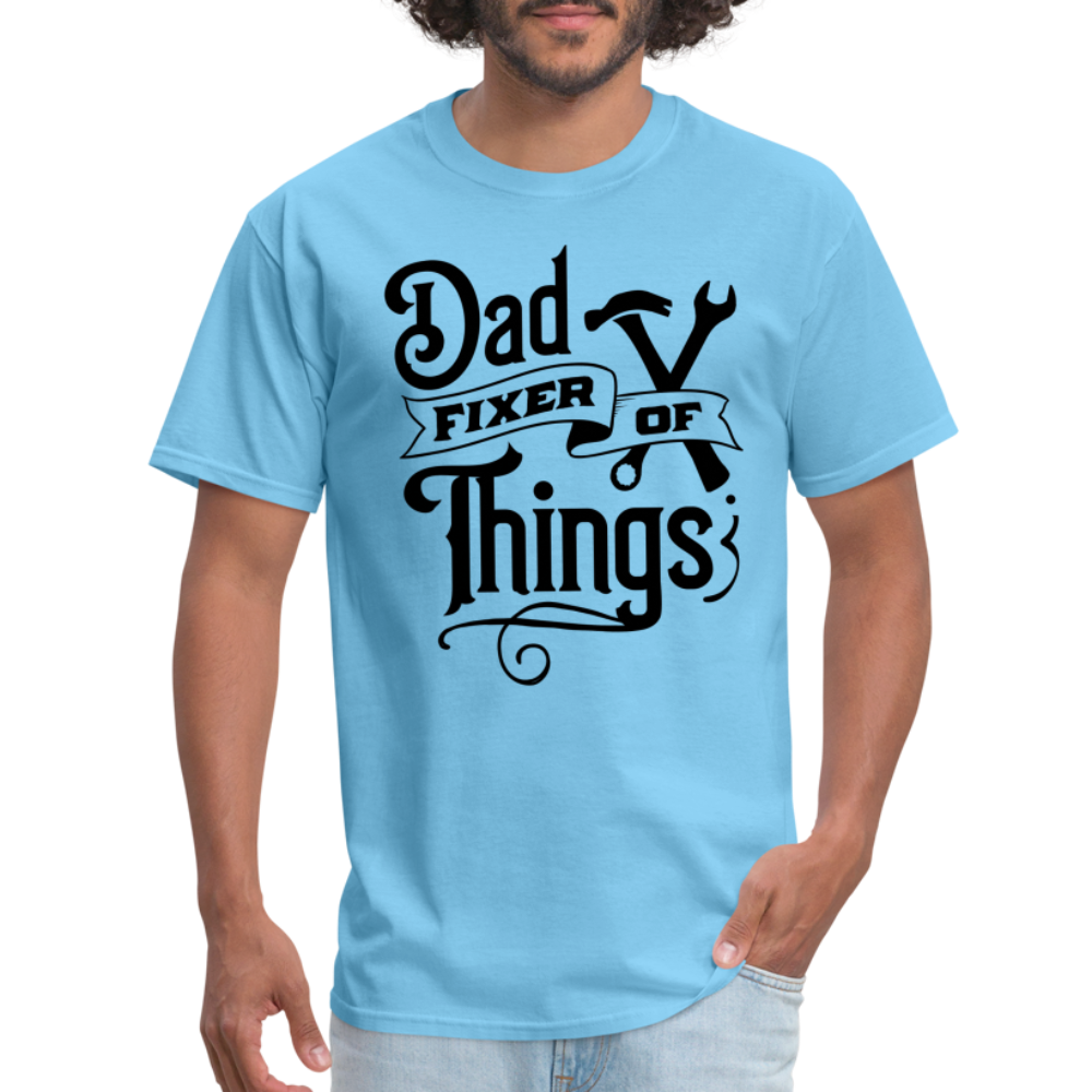 Dad Fixer of Things T-Shirt - aquatic blue