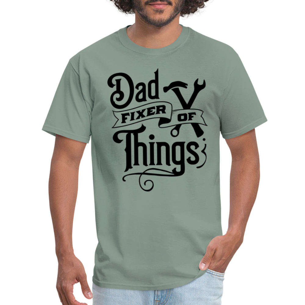 Dad Fixer of Things T-Shirt - sage