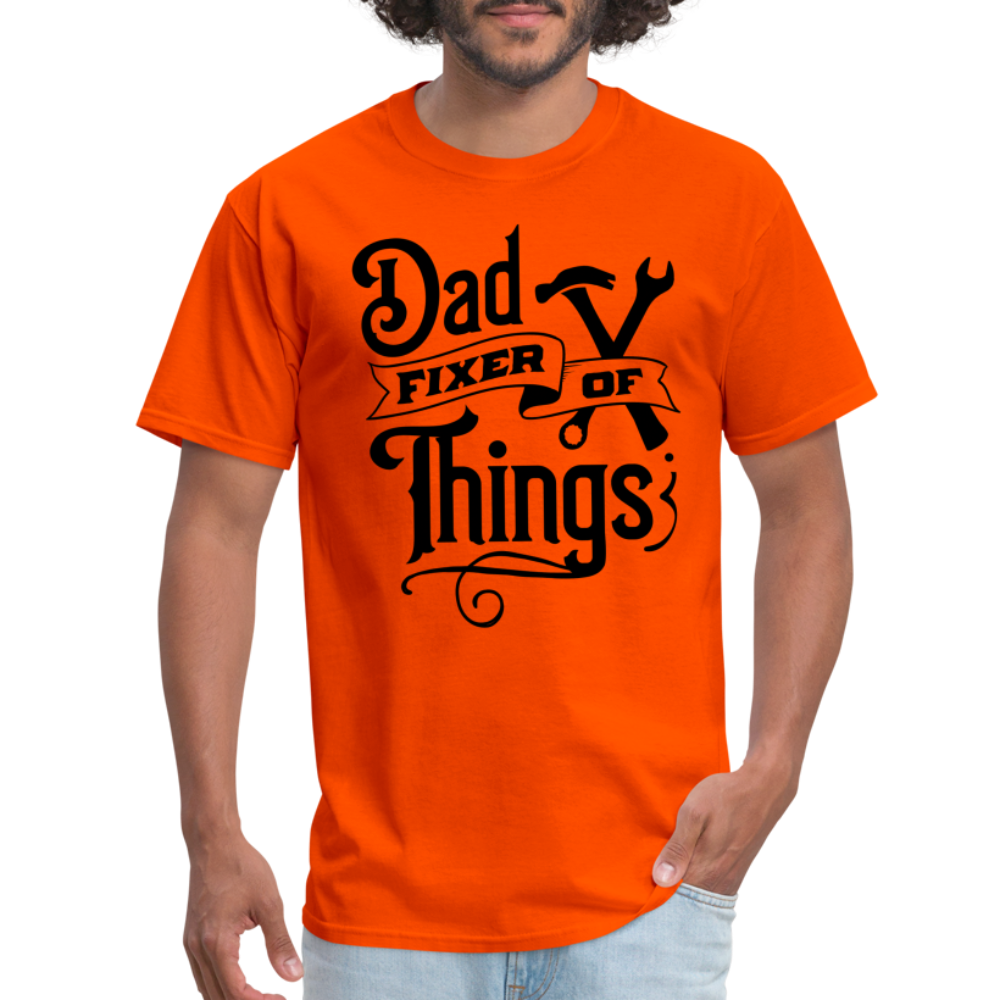 Dad Fixer of Things T-Shirt - orange