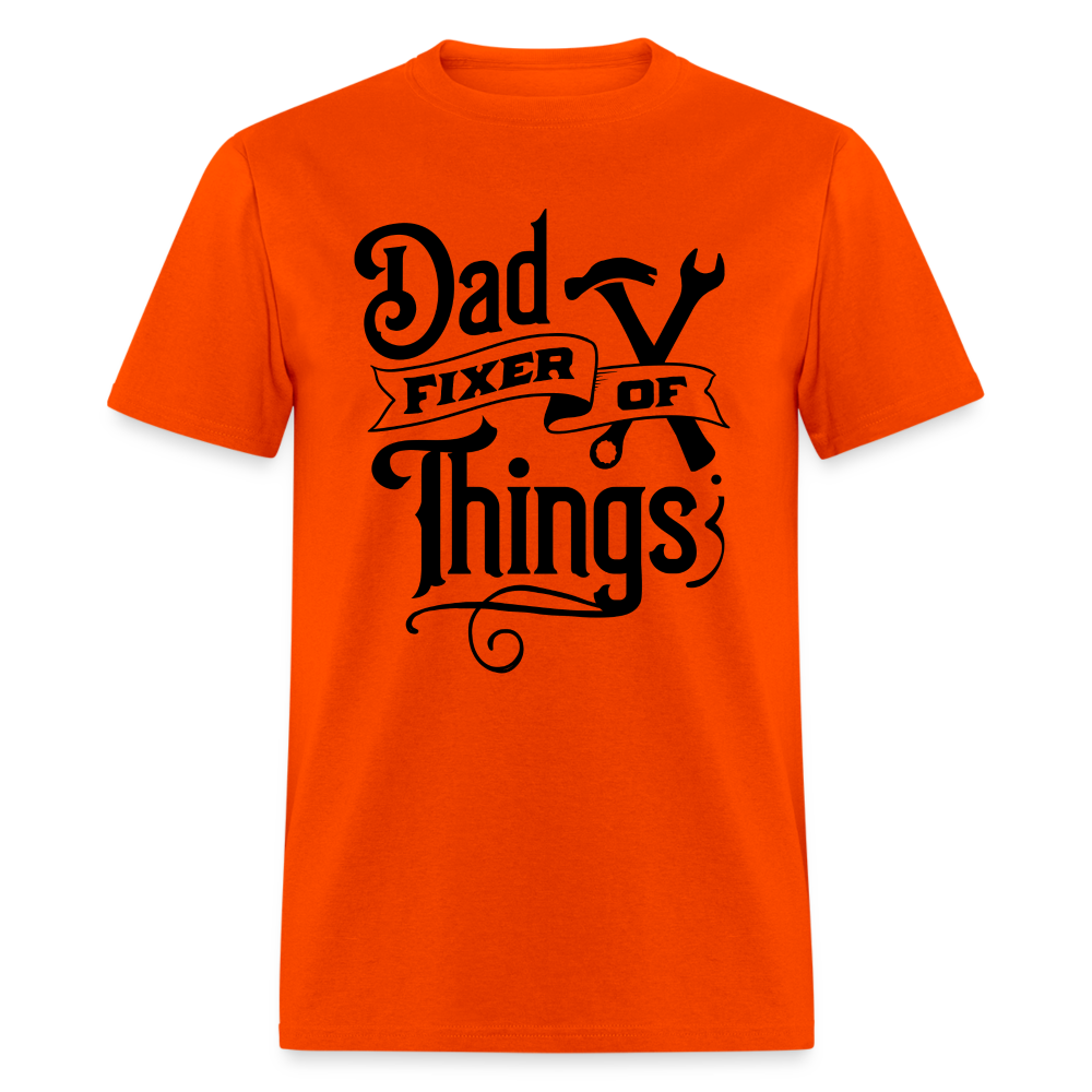 Dad Fixer of Things T-Shirt - orange