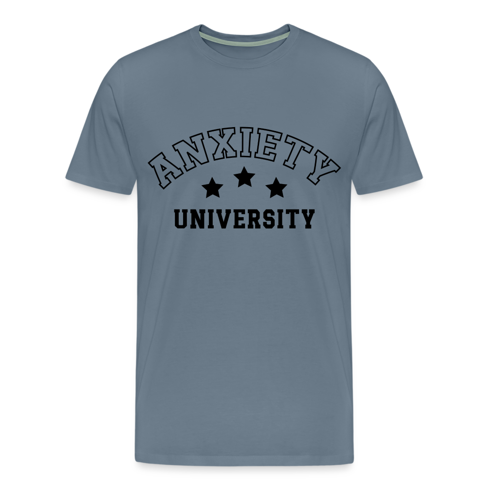 Anxiety University Premium T-Shirt - steel blue