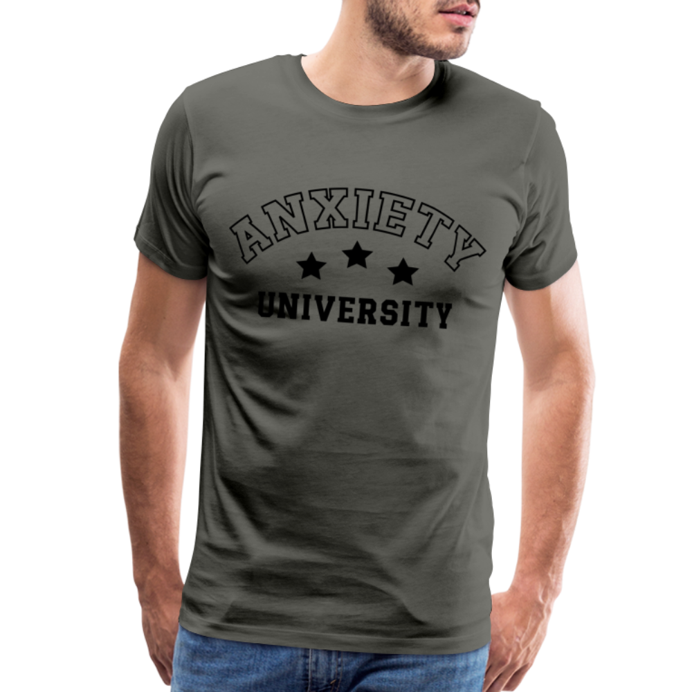 Anxiety University Premium T-Shirt - asphalt gray