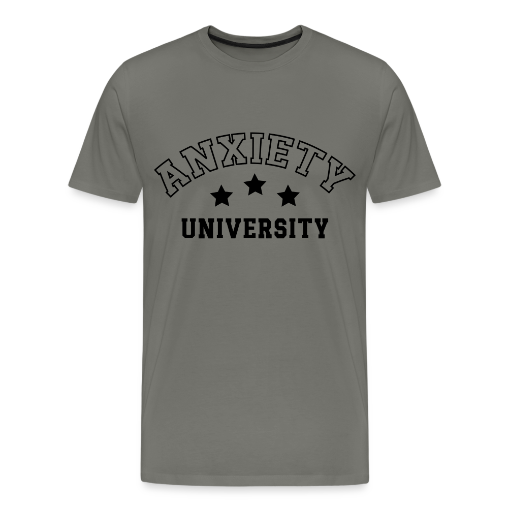 Anxiety University Premium T-Shirt - asphalt gray