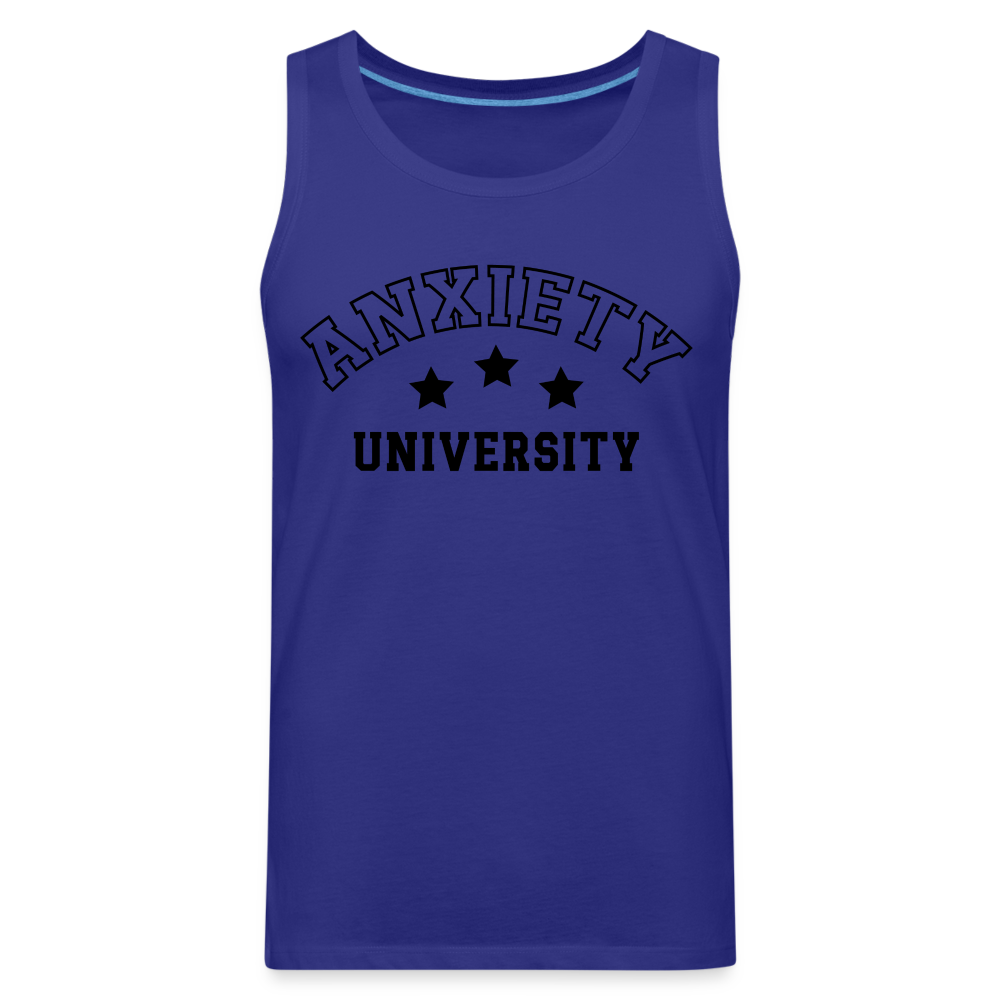 Anxiety University Men’s Premium Tank Top - royal blue