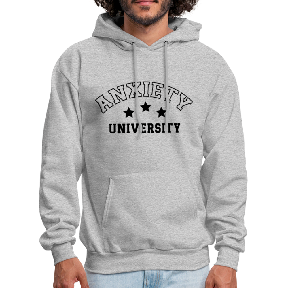 Anxiety University Hoodie - heather gray