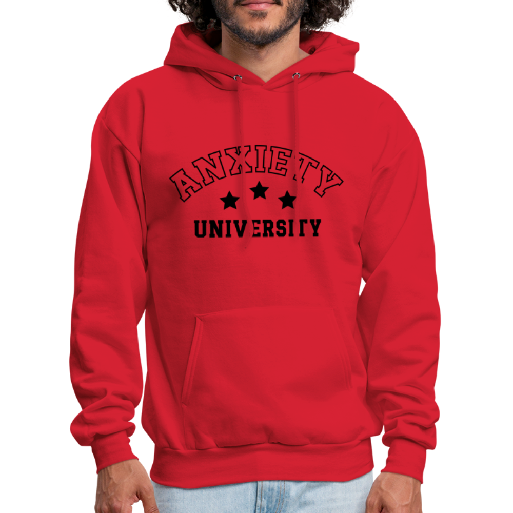 Anxiety University Hoodie - red