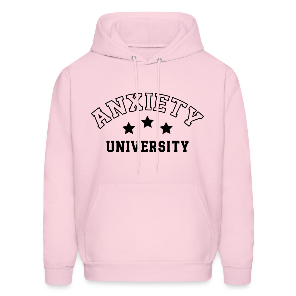 Anxiety University Hoodie - pale pink