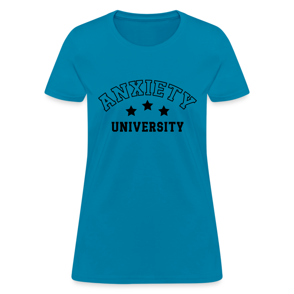 Anxiety University Women's Contoured T-Shirt - option1# - Women's T-Shirt | Fruit of the Loom L3930R