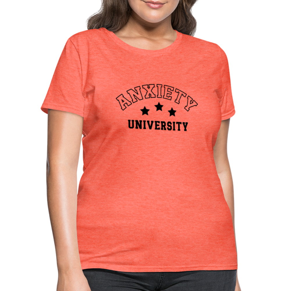 Anxiety University Women's Contoured T-Shirt - fuchsia