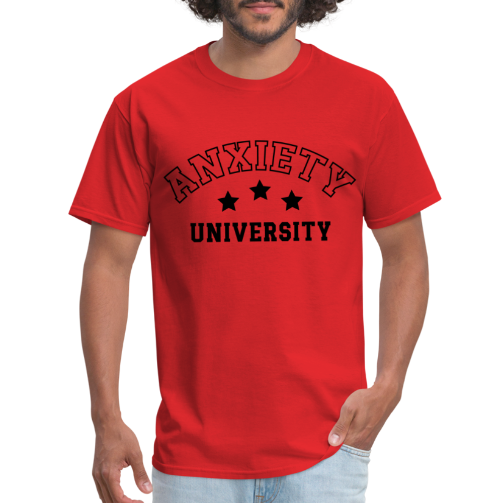 Anxiety University Classic T-Shirt - red
