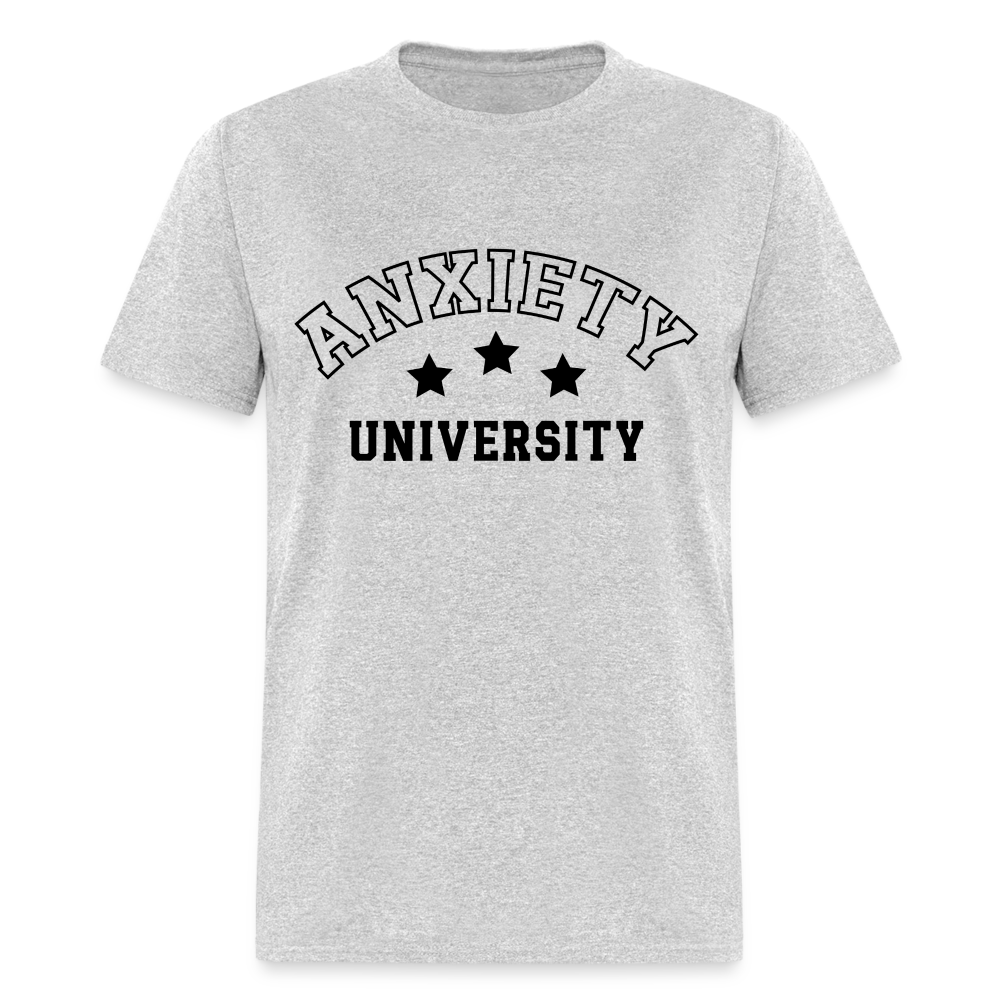 Anxiety University Classic T-Shirt - heather gray