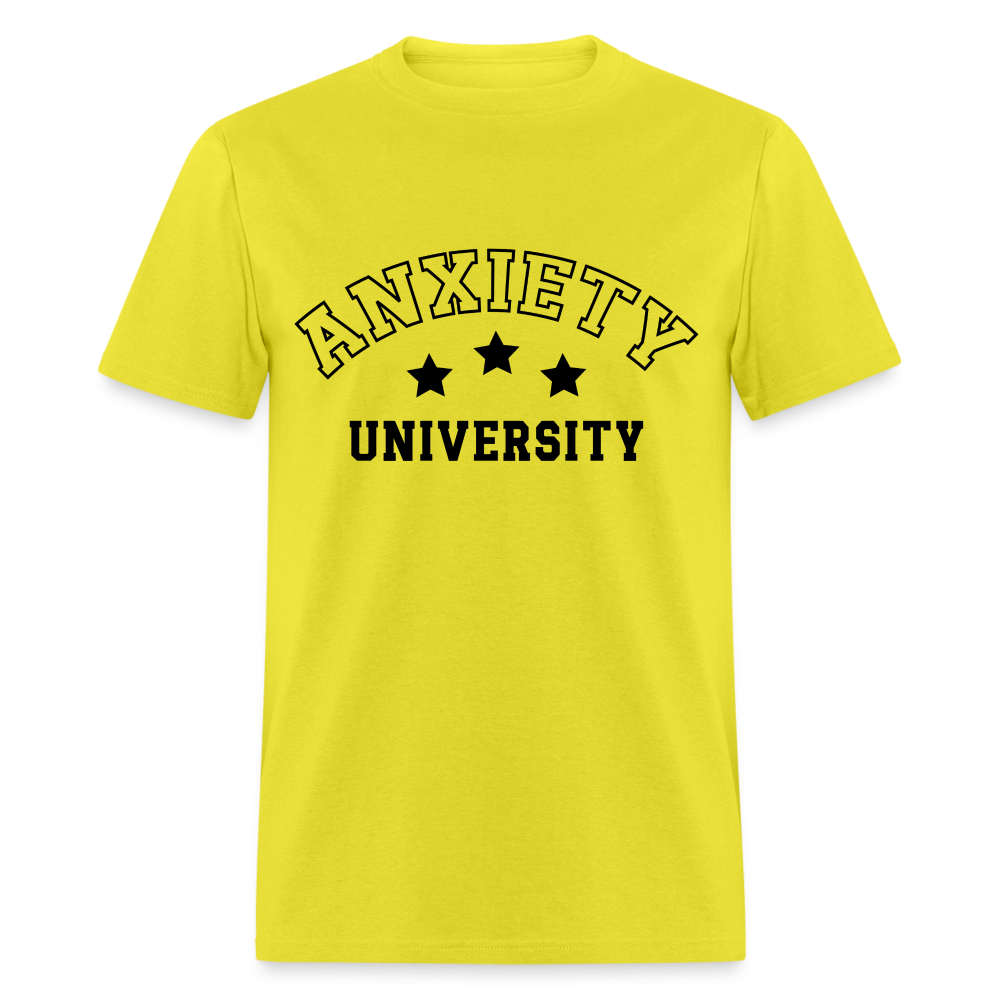 Anxiety University Classic T-Shirt - yellow