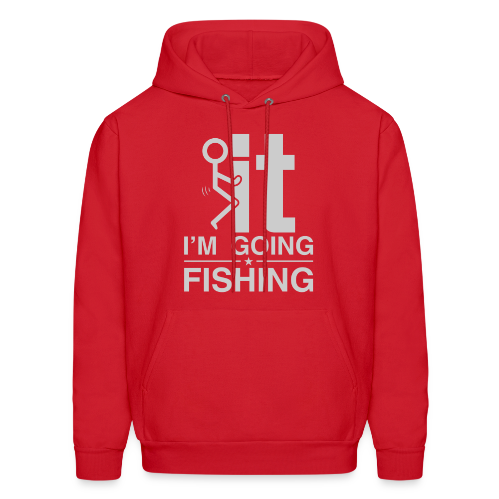 F It I'm Going Fishing Hoodie - red