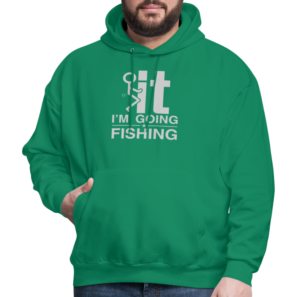 F It I'm Going Fishing Hoodie - kelly green