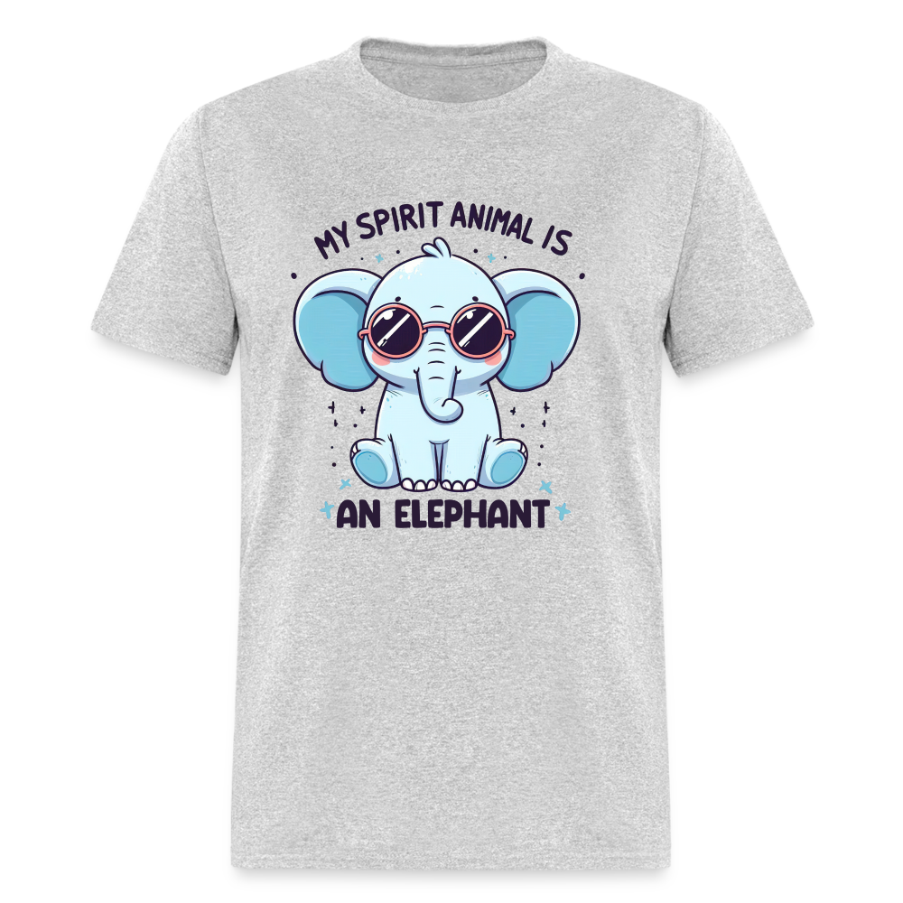 My Spirit Animal is an Elephant T-Shirt - heather gray