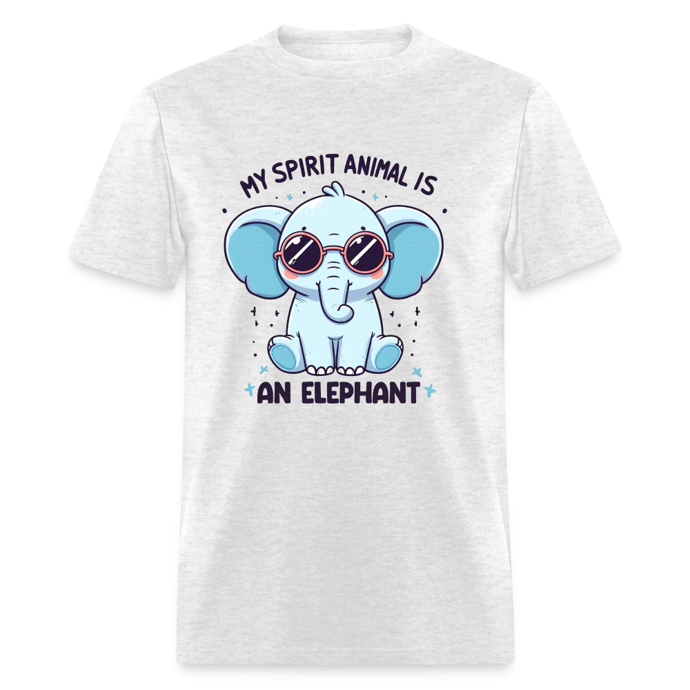 My Spirit Animal is an Elephant T-Shirt - light heather gray