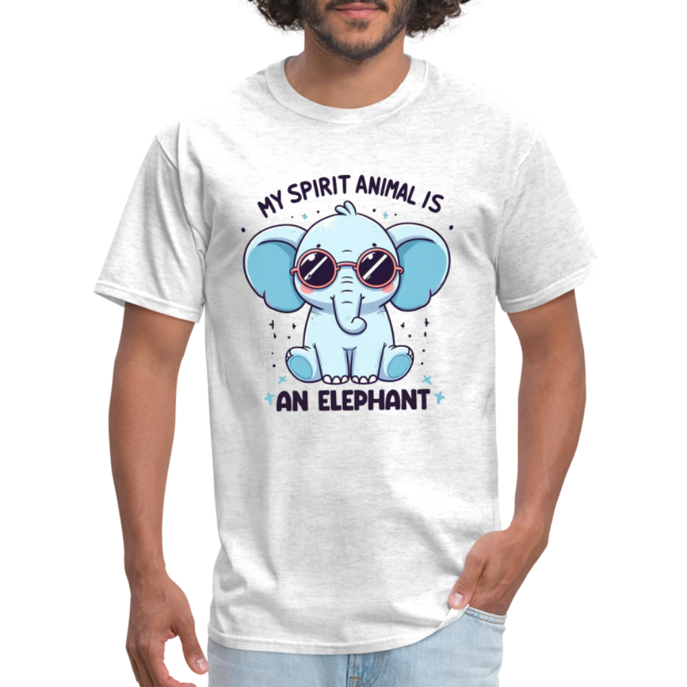 My Spirit Animal is an Elephant T-Shirt - light heather gray