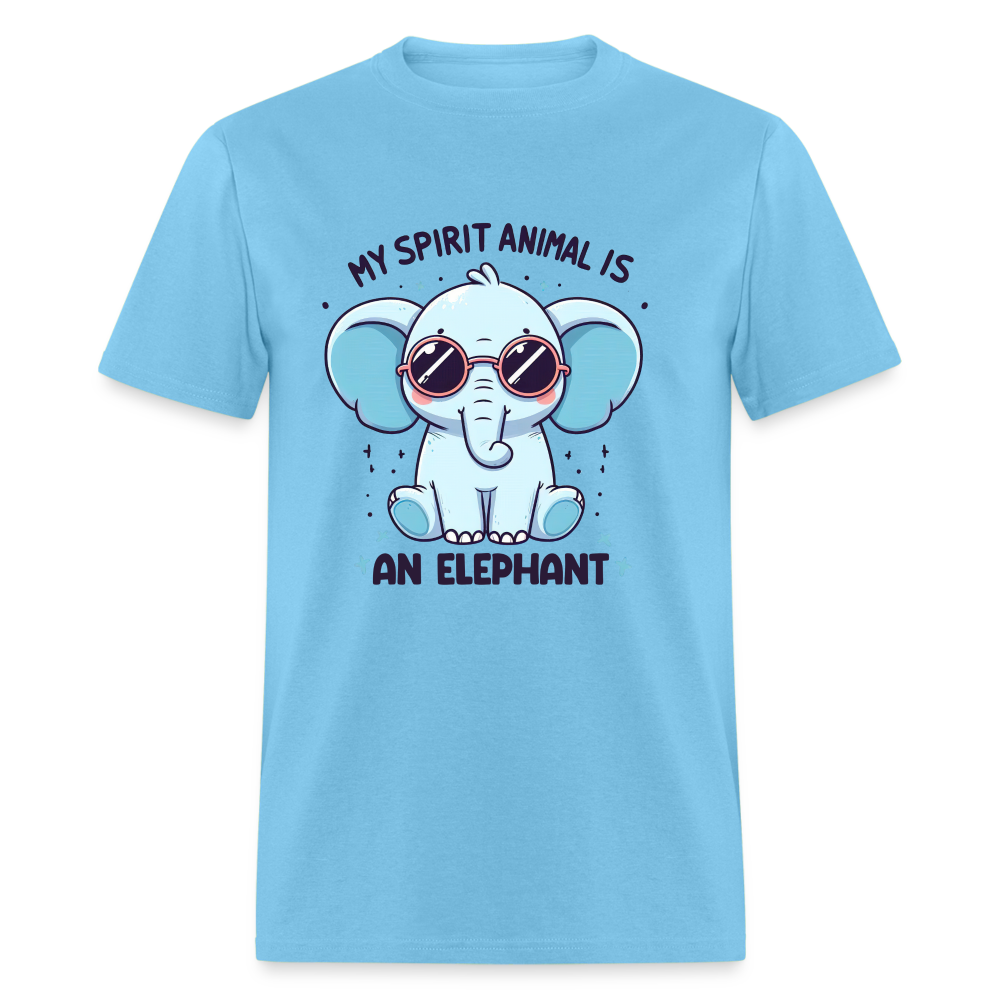 My Spirit Animal is an Elephant T-Shirt - aquatic blue