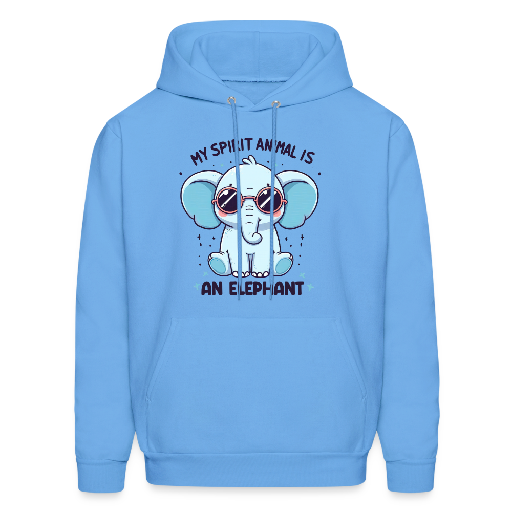 My Spirit Animal is an Elephant Hoodie - carolina blue