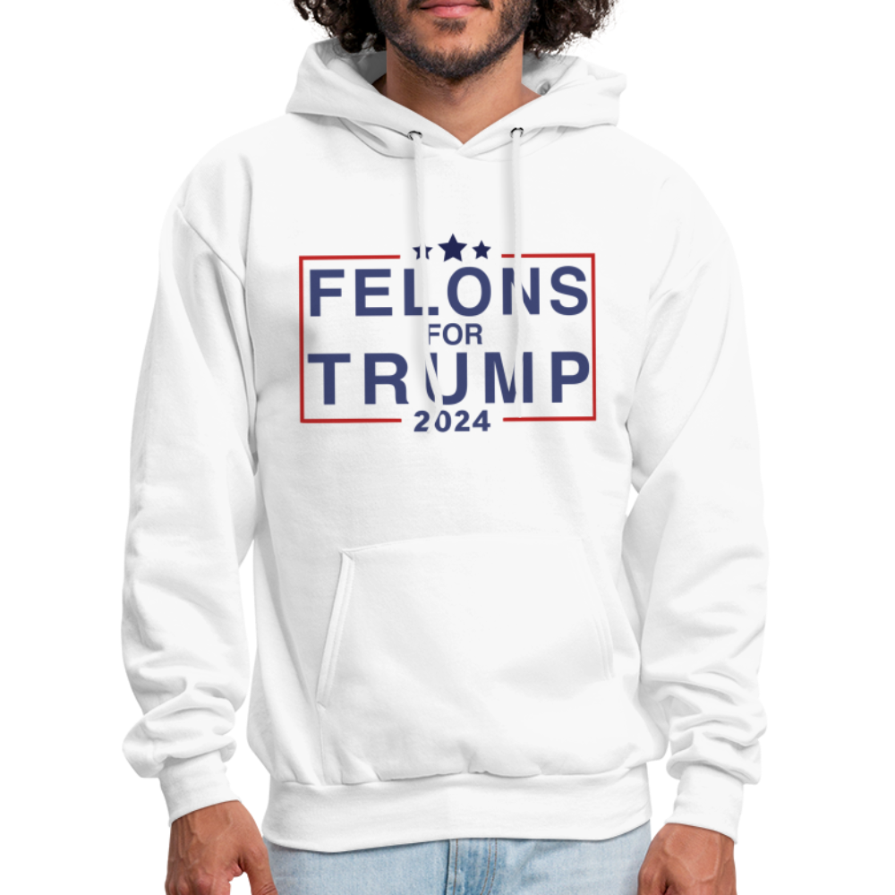 Felons for Trump 2024 Hoodie - white