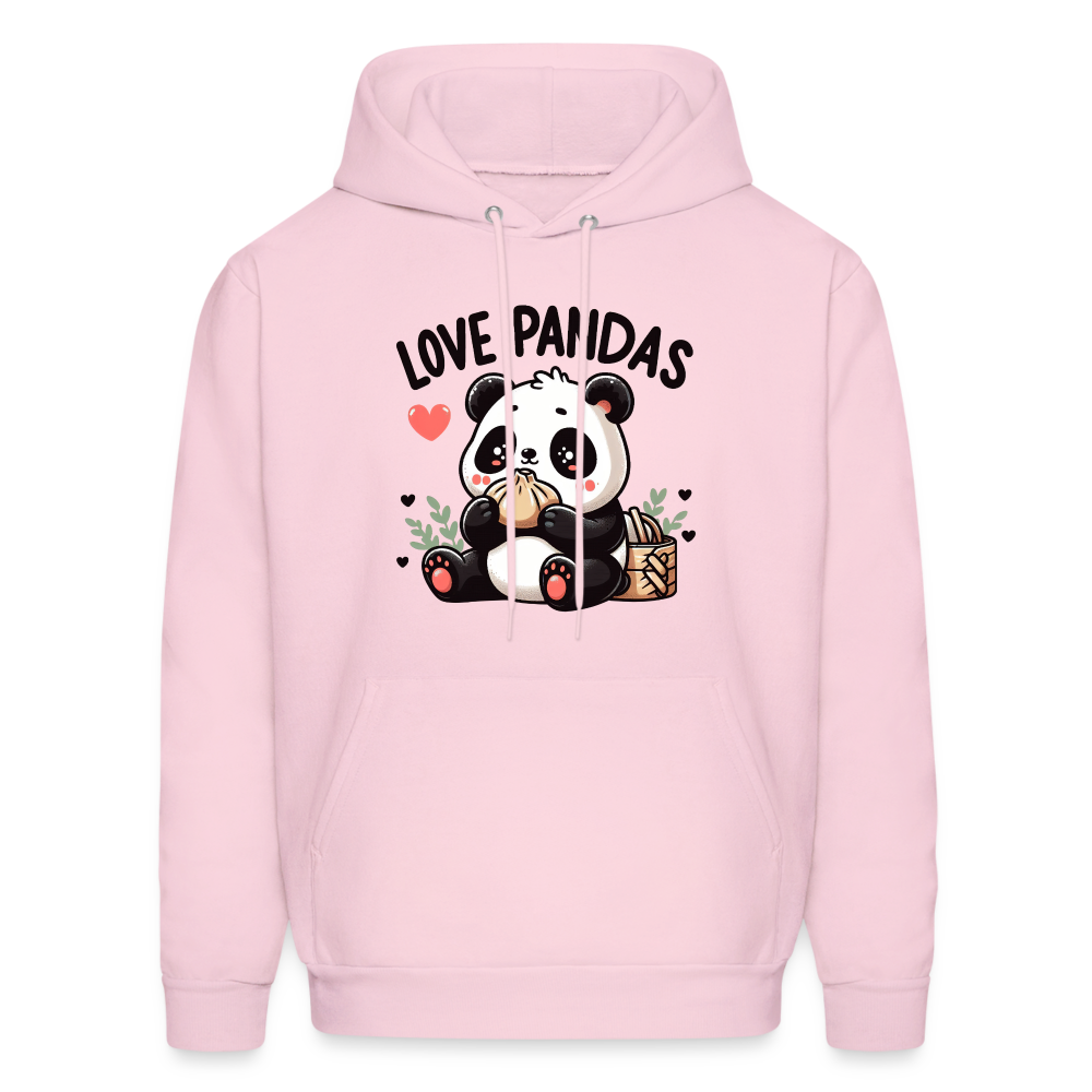 Love Pandas Hoodie - pale pink
