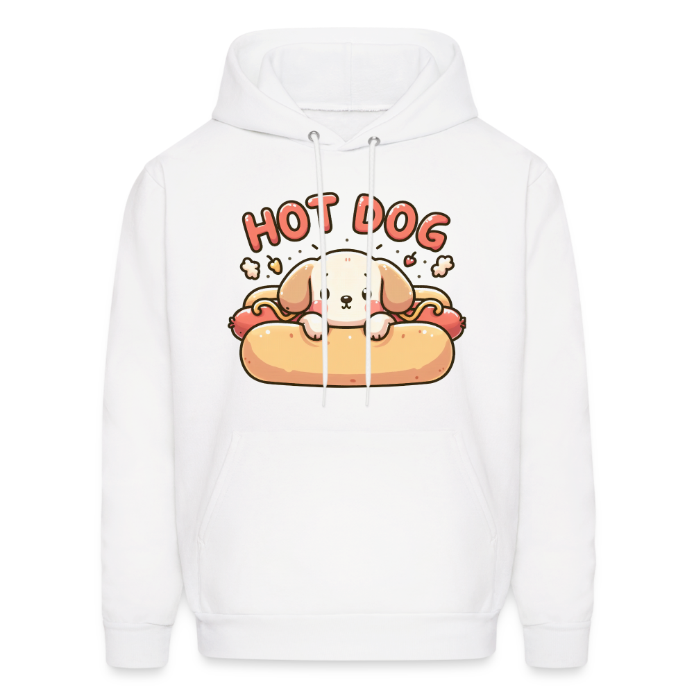 Hot Dog Hoodie(Puppy inside Hot Dog Bun) - white