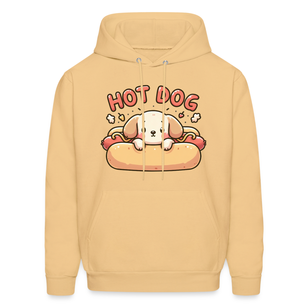 Hot Dog Hoodie(Puppy inside Hot Dog Bun) - light yellow