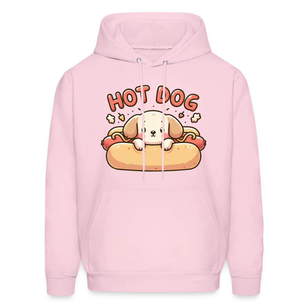 Hot Dog Hoodie(Puppy inside Hot Dog Bun) - pale pink
