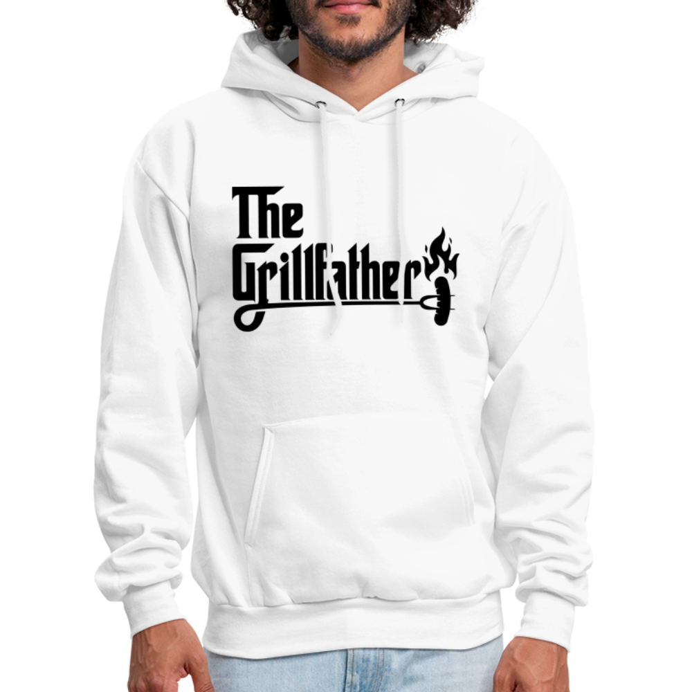 The Grillfather Hoodie (BBQ Dad Gilling) - white