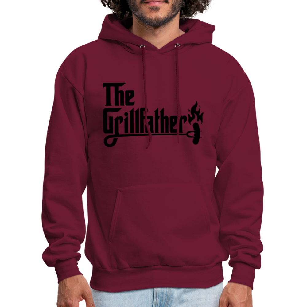 The Grillfather Hoodie (BBQ Dad Gilling) - burgundy