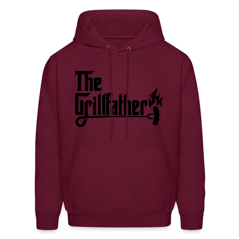 The Grillfather Hoodie (BBQ Dad Gilling) - burgundy