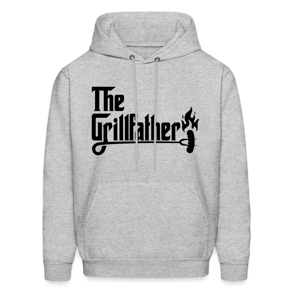 The Grillfather Hoodie (BBQ Dad Gilling) - heather gray