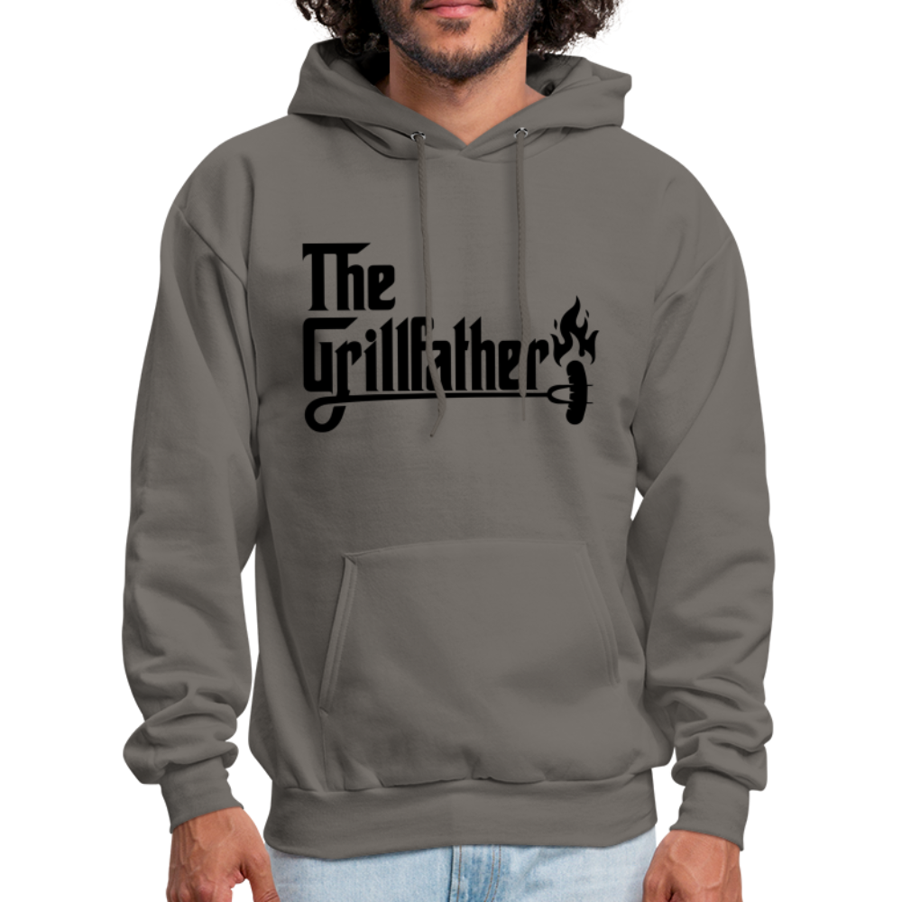 The Grillfather Hoodie (BBQ Dad Gilling) - asphalt gray